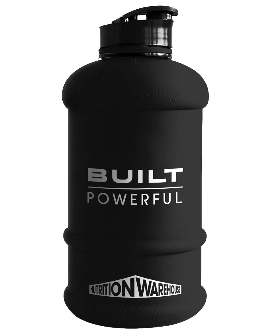 1.3 Litre Bottle (Built Powerful - Black) by Nutrition Warehouse - Image 2