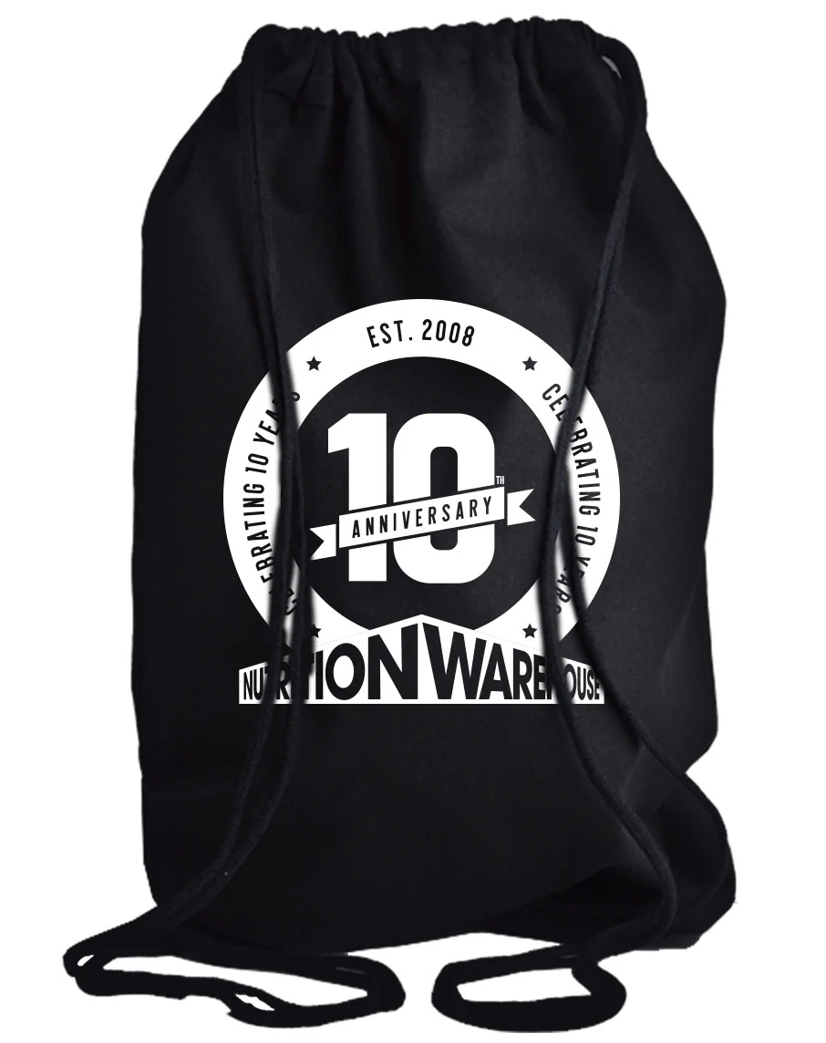 10 Year Celebration Drawstring Bag by Nutrition Warehouse - Image 2