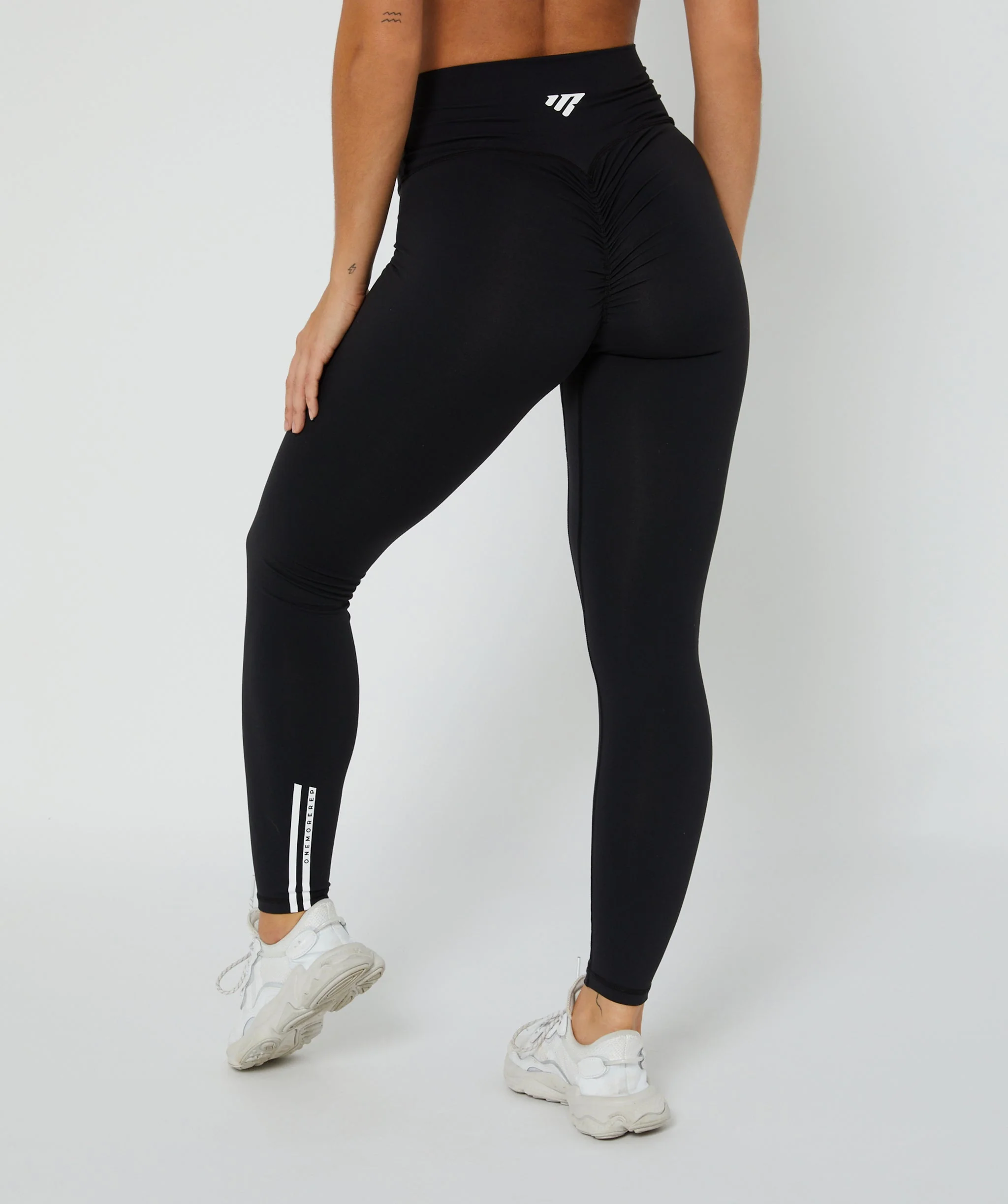 Core Scrunch Leggings - Full Length (Black) by OneMoreRep