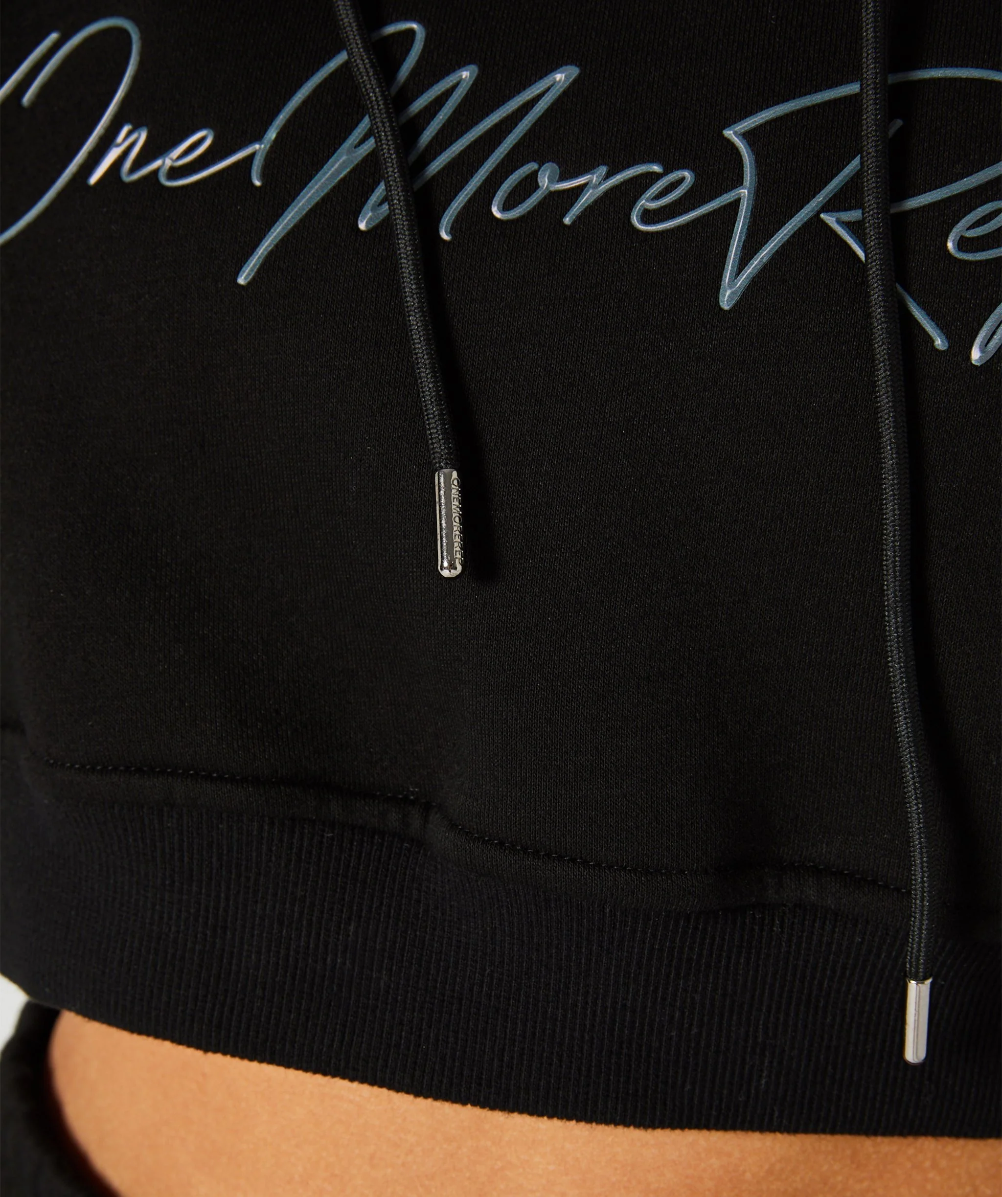 Crop Pullover Hoodie (Black) by OneMoreRep - Image 12