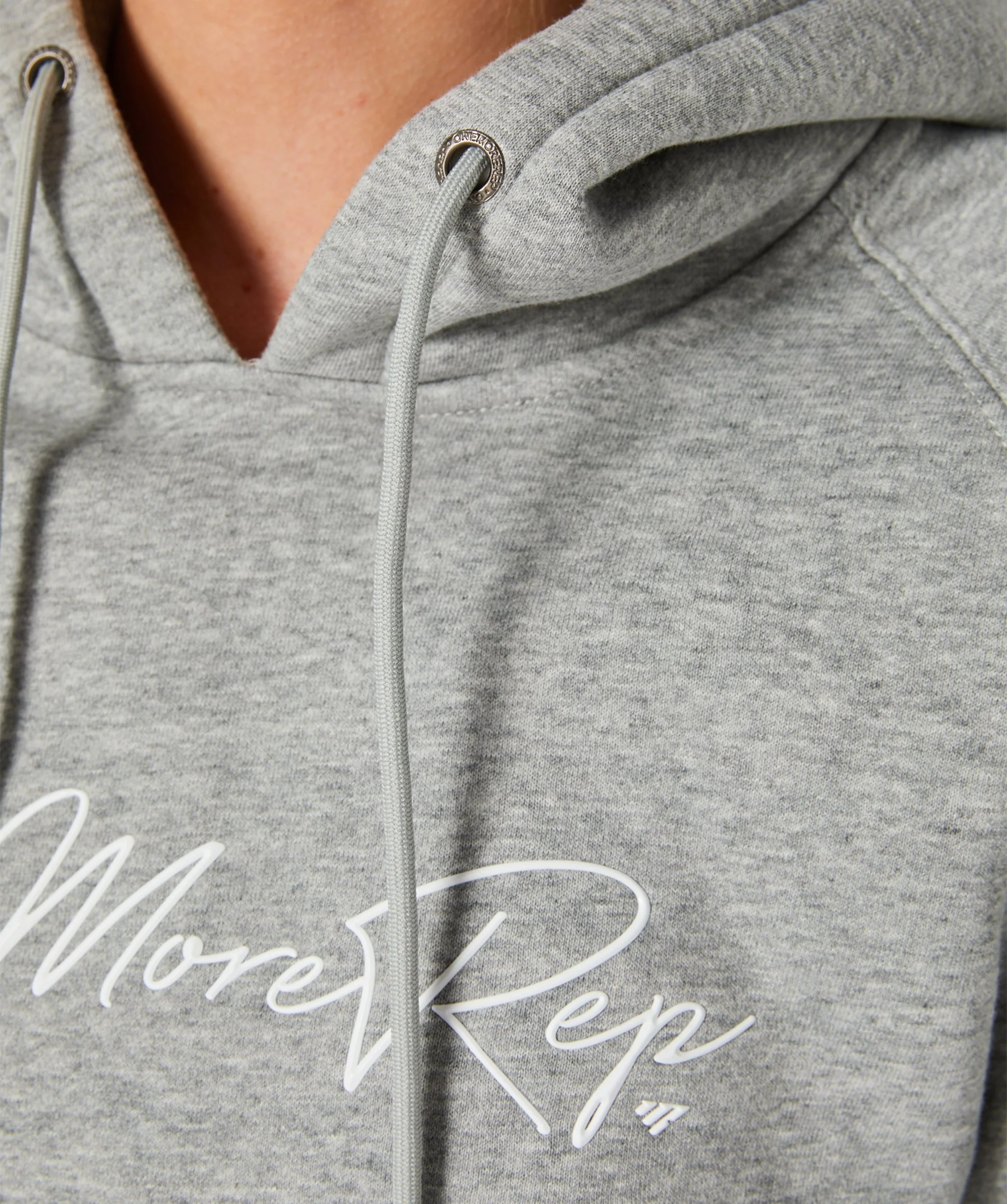 Crop Pullover Hoodie (Grey) by OneMoreRep - Image 4