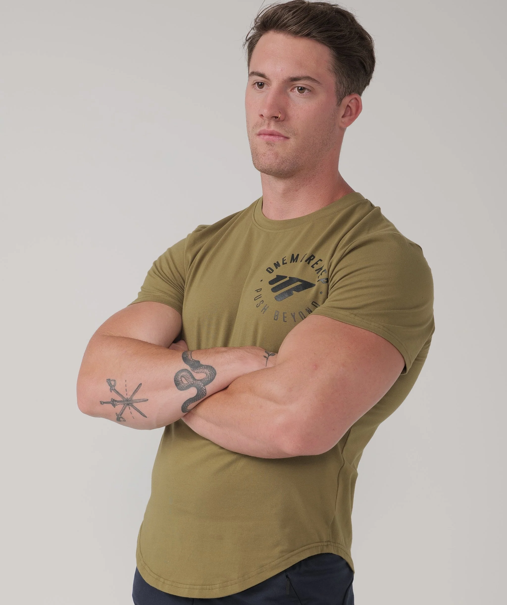 Iconic Max Tee (Vintage Military) by OneMoreRep - Image 3