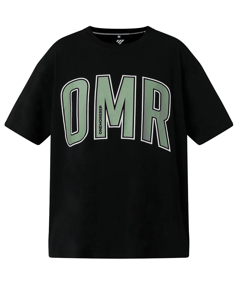 Oversized Pump Unisex Tee Black/Sage by OneMoreRep - Image 5