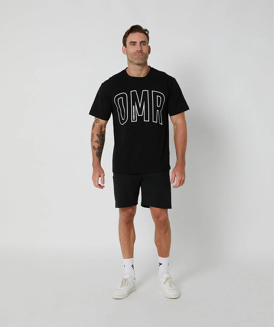 Oversized Pump Unisex Tee Black/White by OneMoreRep - Image 7