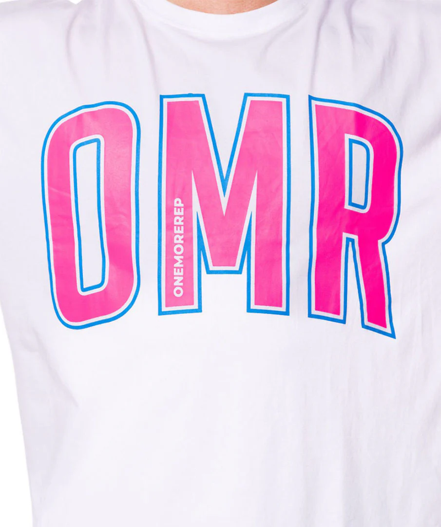 Oversized Pump Unisex Tee White/Bubblegum Pink by OneMoreRep - Image 10