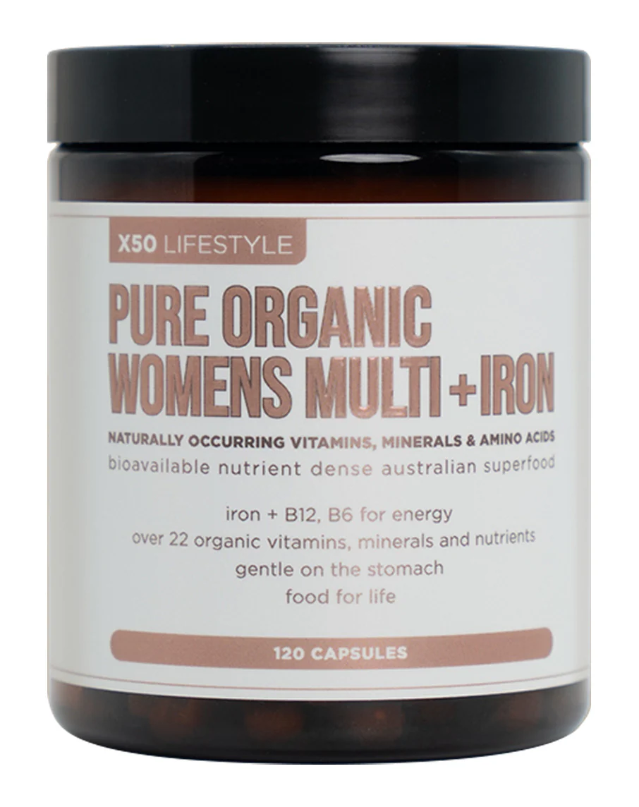 Pure Organic Womens Multi + Iron by X50 Lifestyle