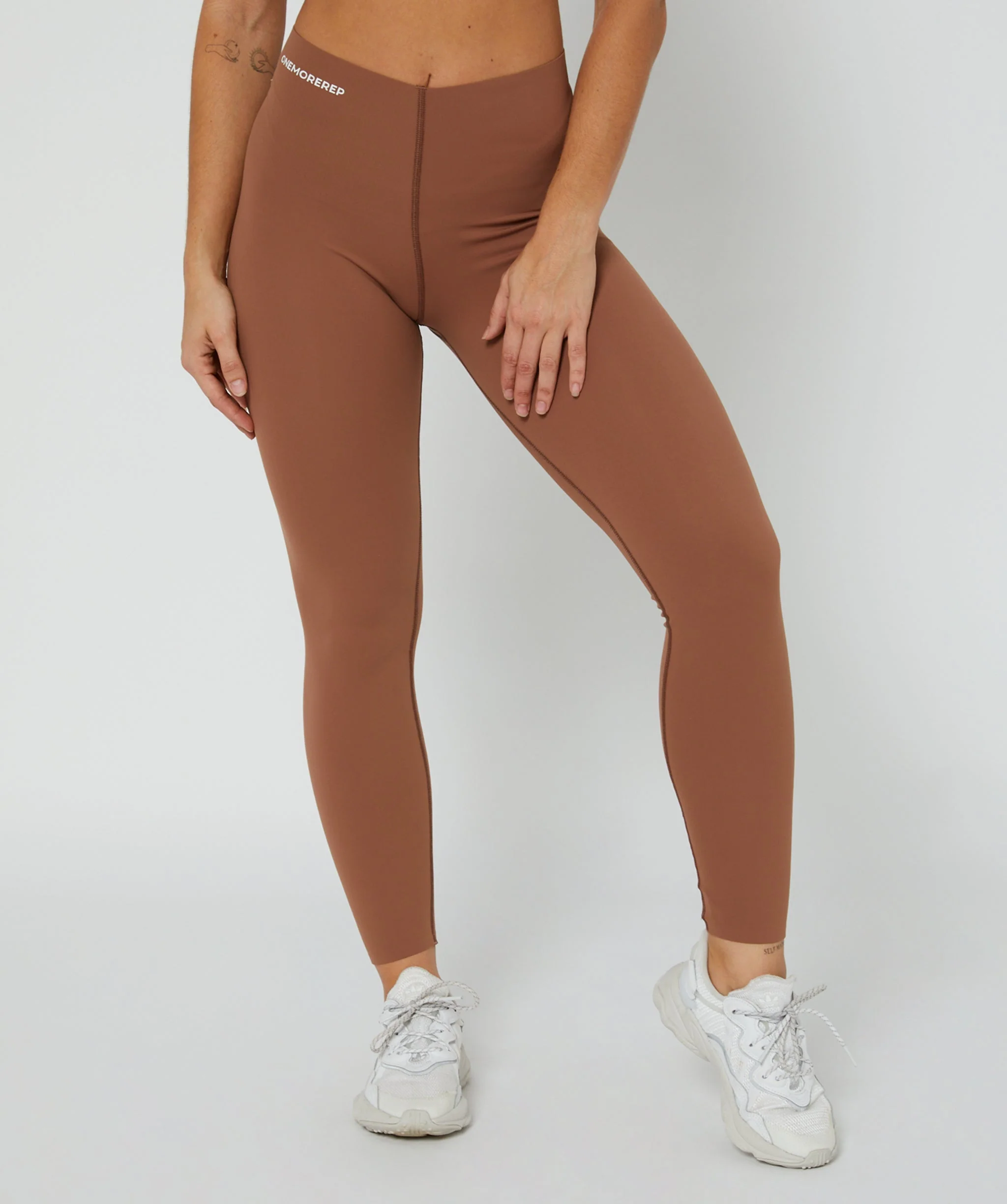 Sleek Leggings - Full Length (Mocha) by OneMoreRep - Image 2