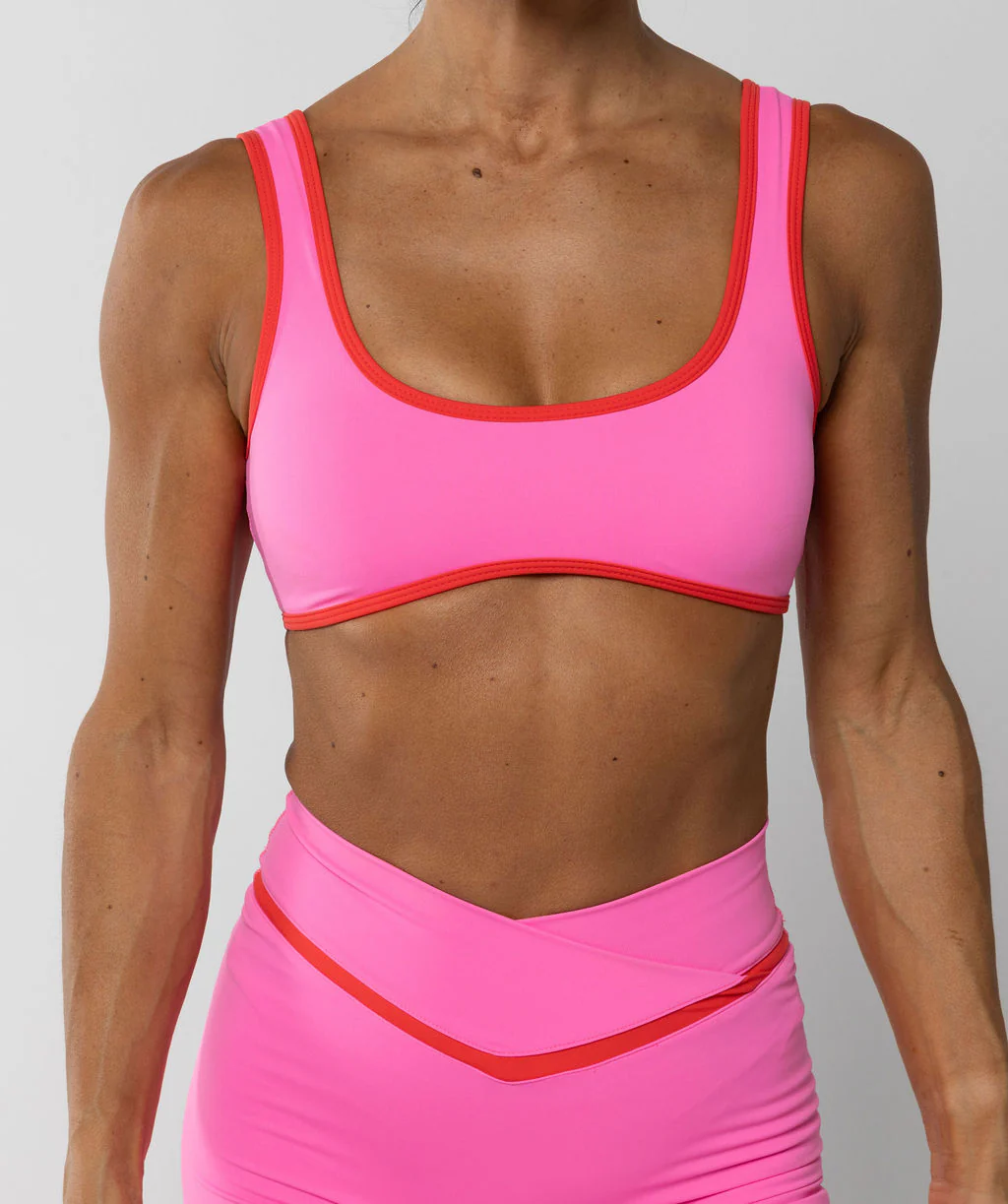 Two Tone Bralette Pink Sherbet by OneMoreRep