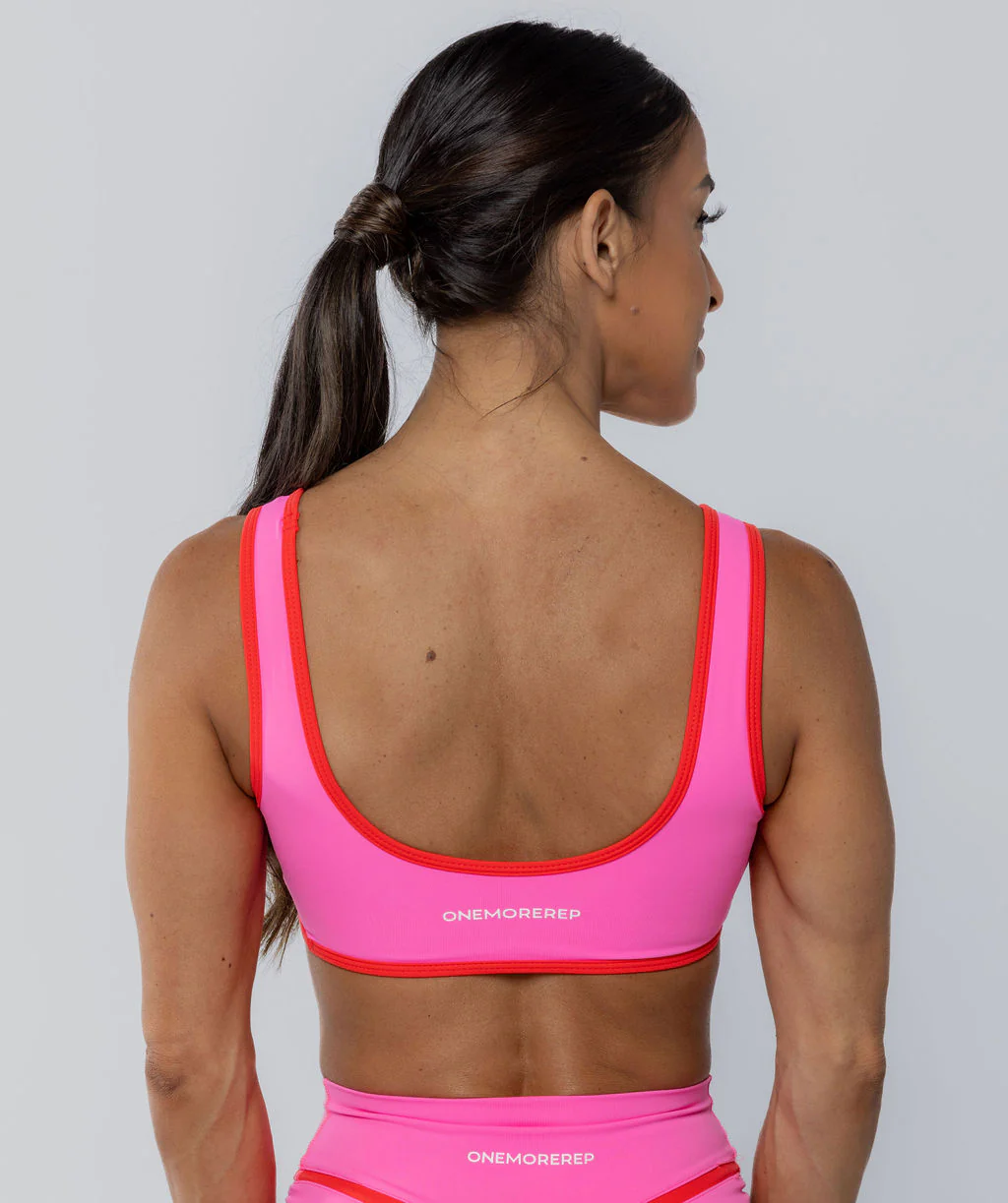 Two Tone Bralette Pink Sherbet by OneMoreRep - Image 2