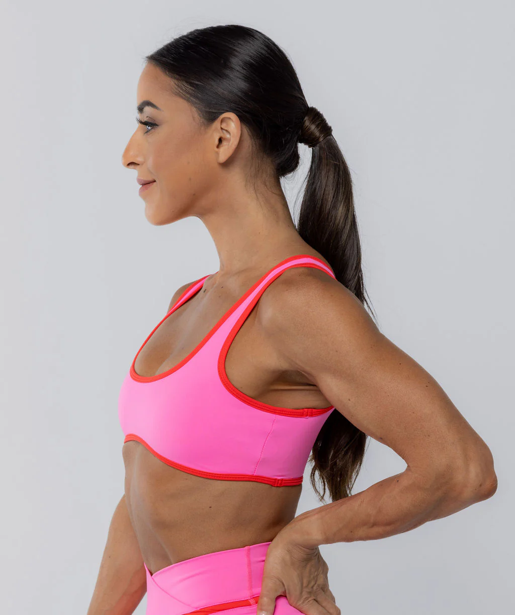 Two Tone Bralette Pink Sherbet by OneMoreRep - Image 3