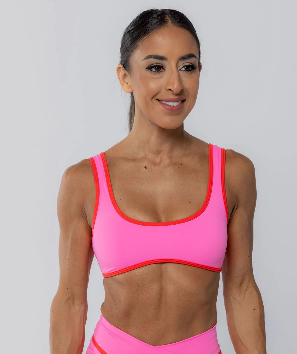 Two Tone Bralette Pink Sherbet by OneMoreRep - Image 4