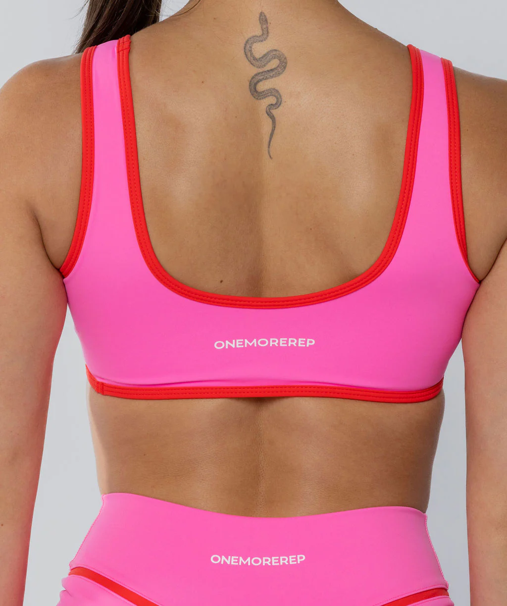 Two Tone Bralette Pink Sherbet by OneMoreRep - Image 8