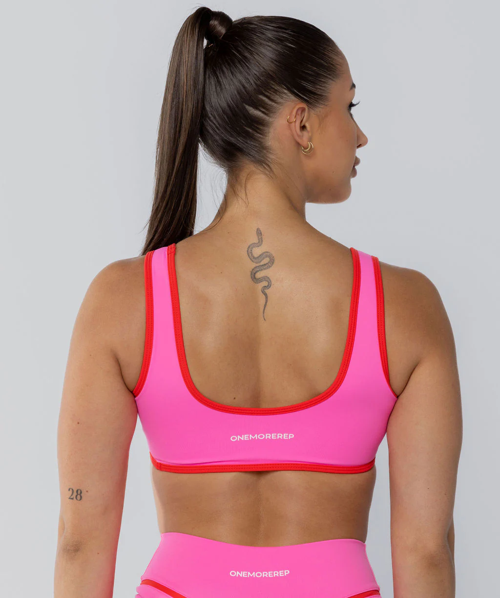 Two Tone Bralette Pink Sherbet by OneMoreRep - Image 9